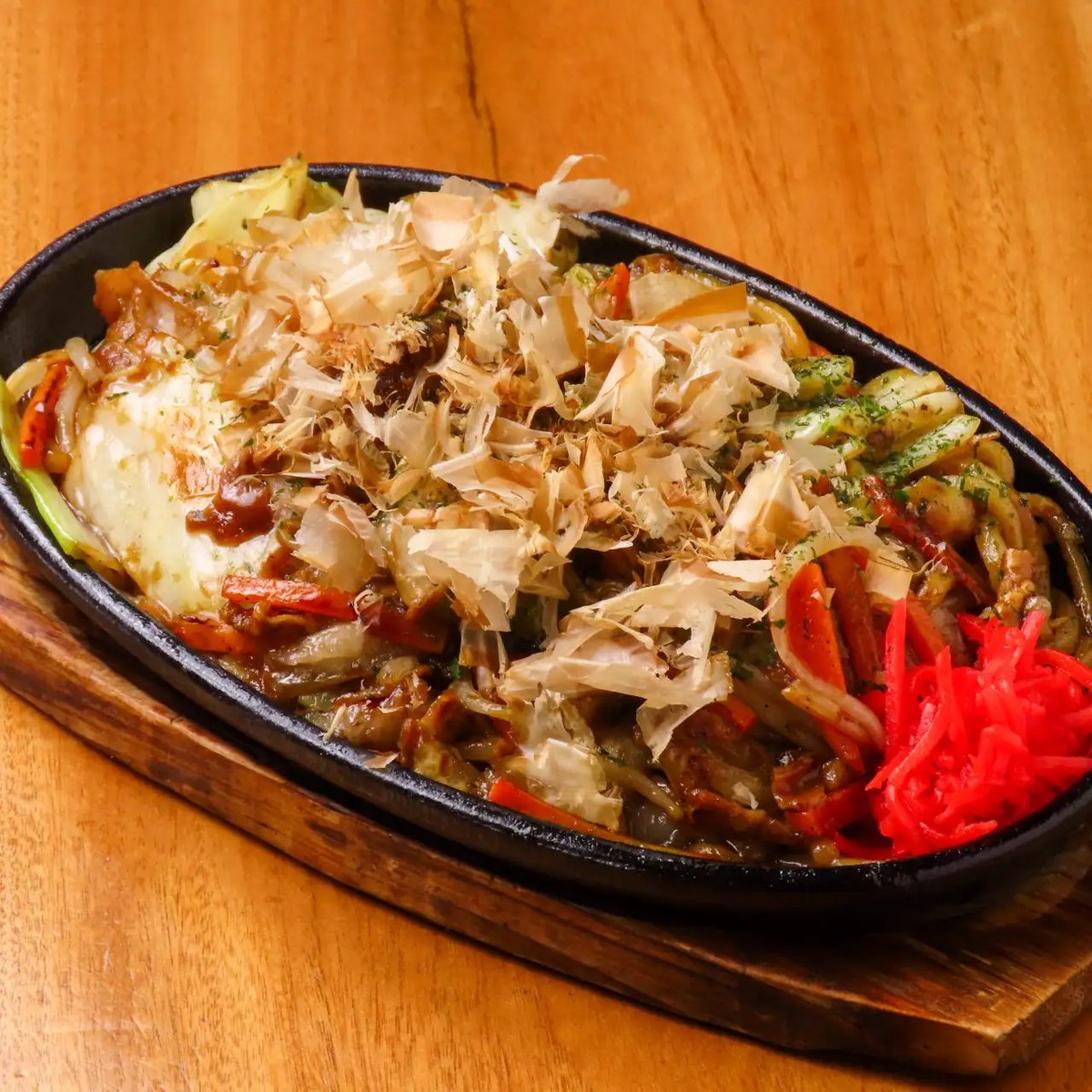鉄板！浪花油かす焼きそば